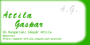 attila gaspar business card